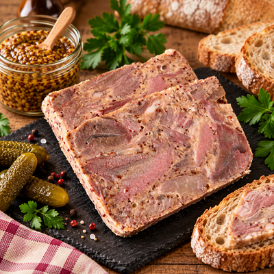 Terrine jambonneau à la moutarde bio 250g