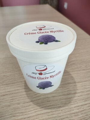 Crème glacée myrtille