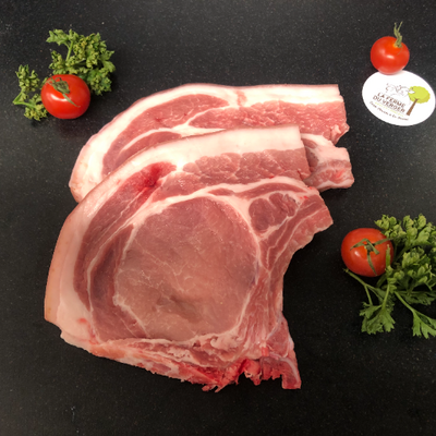 Côtes de porc fermières - lot de 2