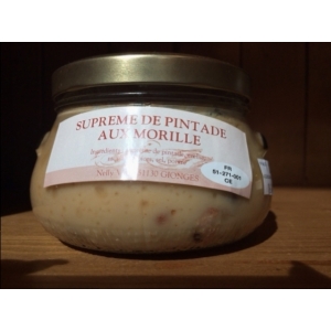Suprême de pintade aux morilles cons
