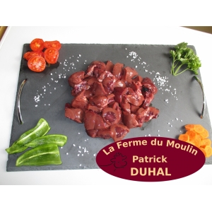 Rognons bœuf coupés