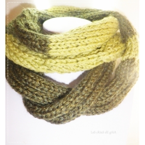 Green lantern - écharpe laine, multi-tours