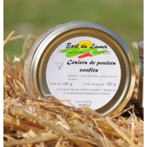 Gésiers de poulets confits