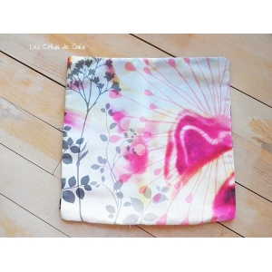 Coussin tissu - efflorescence vintage