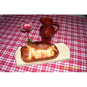 Brioche-apéro à la crème et aux lardons