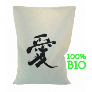 Bouillotte sèche au riz 100% bio ' chinois' couleur noir 
