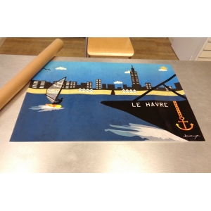 Poster photo 42x60 cm lh from sea