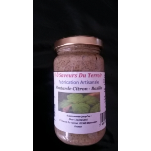 Moutarde citron basilic