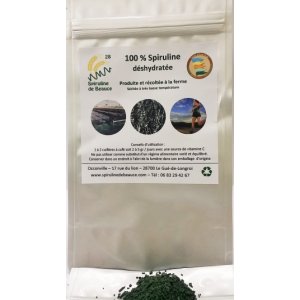 Spiruline deshydratee en paillettes (200gr)