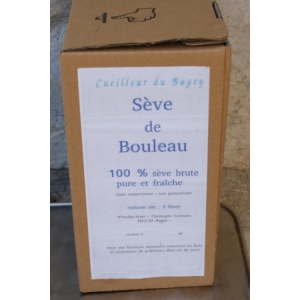 Sève de bouleau pure et fraiche 'bib 3 litres'