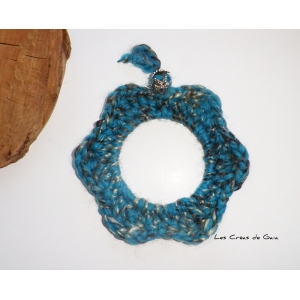 Décoration murale lapis lazuli • cadre crochet