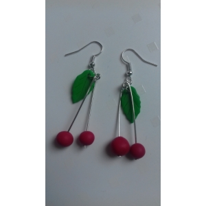 Boucle d oreille cerises