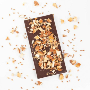 Tablette noir bio lin et amande