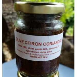 Olivade citron confit coriandre