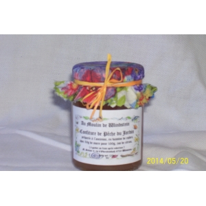 Confiture de pêche du jardin