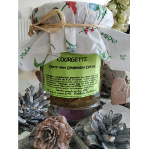 Confiture de courgette, citron, gingembre