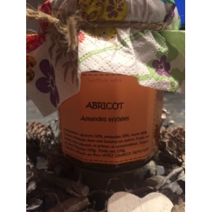 Confiture extra d'abricot aux amandes effilées