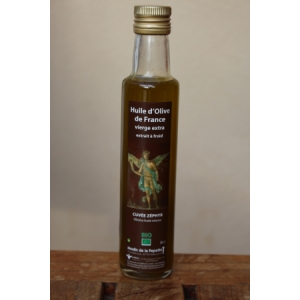 Huile d'oli vierge extra bio - cuvée zephyr  variété olivière