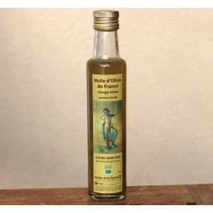Huile d'olive vierge extra bio– narcisse variété bouteillan