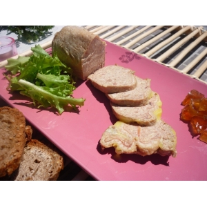 Cou de canard farci au foie gras 50%