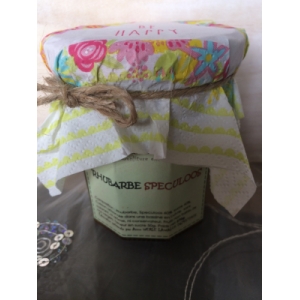 Confiture de rhubarbe aux speculoos