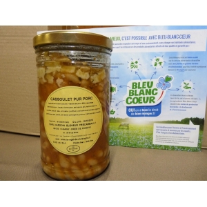 Cassoulet 900gr pur porc bleu-blanc-coeur