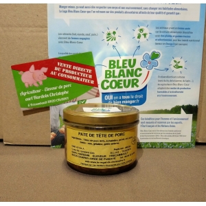 Pâté de tête de porc 200gr bleu-blanc-coeur