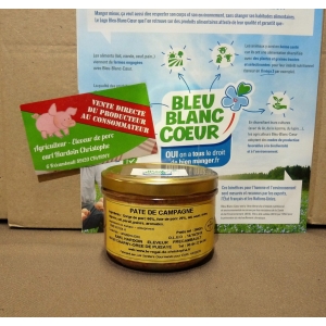 Pâté de campagne 200gr bleu-blanc-coeur