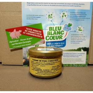 Terrine forretière 200gr bleu-blanc-coeur