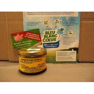Terrine de porc persillé 200gr bleu-blanc-coeur