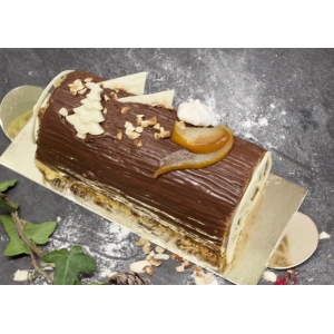 Bûche chocolat et poire -6 personnes