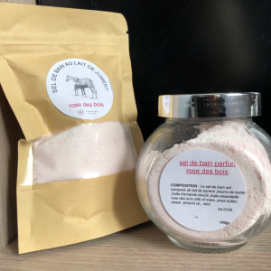 Sel de bain - rose des bois