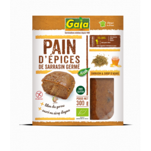Pain d'épices de sarrasin germé au
