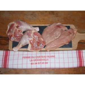 Cuisses x2 et filets x2 de poulet