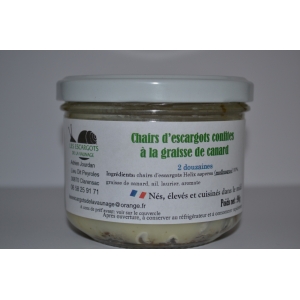 Chairs d'escargots confites à la graisse de canard