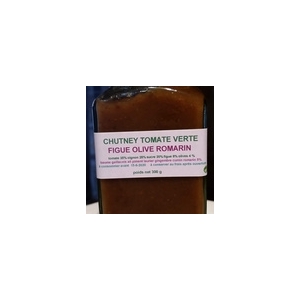 Chutney tomate verte figue olive romarin