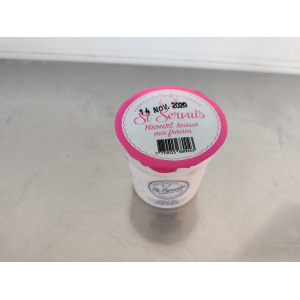 Yaourt brassé à la fraise