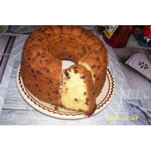 Gâteau à l'orange et aux pépites de chocolat