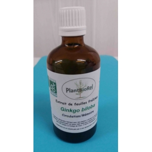 Ginkgo biloba : extrait hydroalcooli