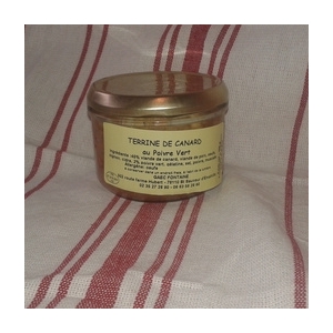 Terrine de canard au poivre vert