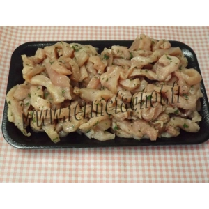 Emincé de porc assaisonné