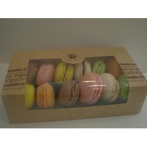 Boites 12 macarons traditionnels