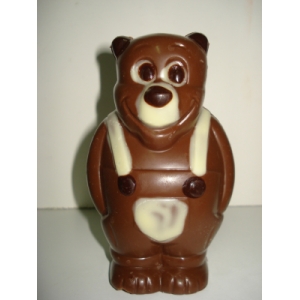 Moulage ours en salopette