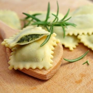 Raviolis ricotta & epinards