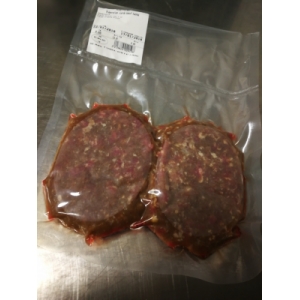 Steak assaisonné et haché