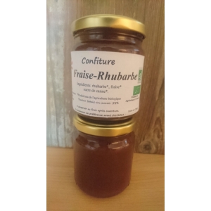 Confiture fraise-rhubarbe