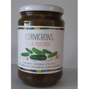 Cornichons à la moutarde gros pot
