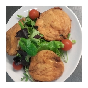 Beignets aubergines/mozzarella