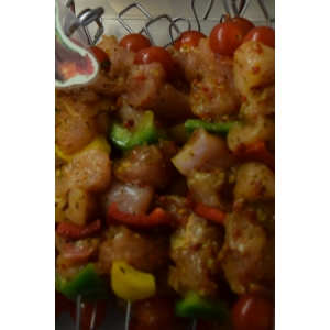 4 brochettes poulet à l'italienne