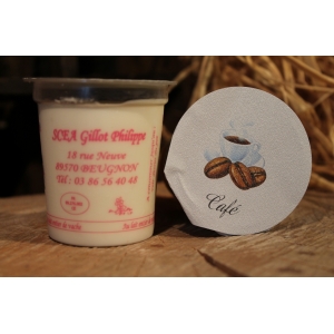 Yaourt fermier aromatisé au café